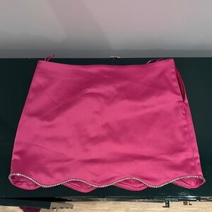 Anthropologie Pink Mini Skirt